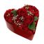 ROSE ARR IN PLASTIC HEART 22X20X11CM RED