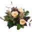 ROSE MINI FLOWER ARR IN STAR PLATE 30X16CM VIOLET