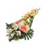 GERBERA ROSE ON PLATE 60CM SALMON
