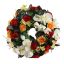 ROSE ORCHID ARR IN WREATH DIA45X15CM MIX