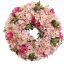 HYDRANGEA ORCHID ARR IN WREATH DIA50X18CM PINK
