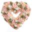 ROSE BERRY ARR ON OPEN HEART 60X16CM PINK
