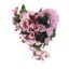 ROSE ORCHID ARR ON HEART 34X30X17CM WHITE
