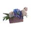 PEONY/HYDRANGEA ARRAGNEMENT IN POT CREAM BLUE