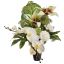 ORCHID LILY GERBERA IN VASE 45CM CREAM