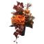 ORCHID MUM IN VASE 50CM ORANGE