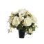 ROSE GERBERA ARR IN POT 30X30CM CREAM