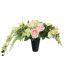 ORCHID ROSE ARR IN POT VASE 60X28CM GREEN