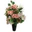 ROSE HYDRANGEA IN VASE 43CM MAUVE
