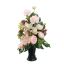 ROSE ORCHID ALLIUM ARR IN VASE 30X20X45CM PINK