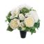 PEONY ROSE BUD ARR IN VASE D30X30CM CREAM