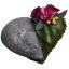 ROSE/ORCHID ARRANGEMENT ON HEART LAVENDER