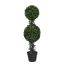 TOPIARY X2 BOXWOOD 90CM GREEN