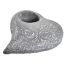 HEART 16x18.5x6.5 CM GREY