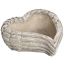 CEMENT HEART PLANTER 20.5 CM GREY