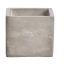 SQUARE PLANTER 8X8X7CM GREY