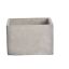 SQUARE PLANTER 12X12X8CM GREY