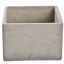 SQUARE PLANTER 15X15X10CM GREY