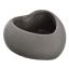 HEARTSHAPE 16X16X6CM GREY