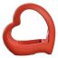 OPEN HEART 19X19X5CM RED