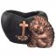 CEMENT ANGEL PLANTER 17X12X10CM BLACK
