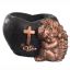 CEMENT ANGEL PLANTER 20X15X13CM BLACK