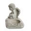 ANGEL CANDLE HOLDER 18X12X15CM GREY