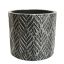 ROUND POT 15X15X13,5CM GREY