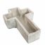 CROSS PLANTER 27X18X6CM GREY