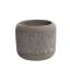 CEMENT ROUND POT DIA 19.5 H 16CM GREY