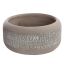 CEMENT ROUND PLANTER DIA 22 H 10CM GREY