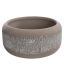 CEMENT ROUND PLANTER DIA 26 H 12CM GREY