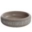 CEMENT ROUND PLANTER DIA 28 H 7CM GREY