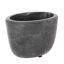 OVAL PLANTER 14.5 X 10 H 10.5CM ANTRACITE