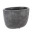 OVAL PLANTER 18.7 X 12.2 H 12.5CM ANTRACITE