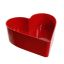 PLASTIC HEART PLANTER 22X20X7,5CM RED