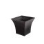 PLASTIC SQUARE CONICAL POT 12 X 12 H 11CM ANTRACITE