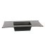 PLASTIC SQUARE PLANTER 30X15X5CM ANTRACITE