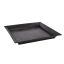 PLASTIC SQUARE PLATE 26 X 26CM ANTRACITE