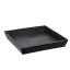 PLASTIC SQUARE PLATE 14.5 X 14.5CM ANTRACITE