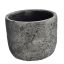 CEMENT ROUND POT DIA 18 H 15.5CM GREY