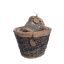 ROUND BASKET SET/4 GREY