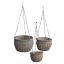 HANGING WILLOW BASKET SET/3 29CM GREY