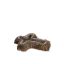 CROSS SHAPE PLANTER W/STRAW/RATTAN/BARK 31 X 23CM NATURAL