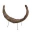 C-SHAPE DECORATION W/STRAW/RATTAN/BARK 46CM NATURAL