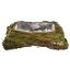 RATTAN PLANTER PILLOW SHAPE 19CM GREEN