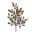 GLITTER HOLLY LEAVES SPRAY 54CM RED 54CM GOLD