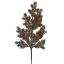 GLITTER FERN SPRAY 50CM RED GOLD