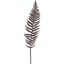 LARGE GLITTER FLOCKED FERN 102CM COPPER