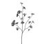 GLITTER MUSHROOM LARGE SPRAY 110CM SILVER